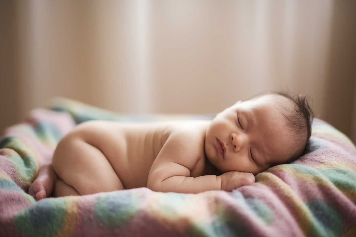 bebe-dort-couverture-pastel-lumiere-douce