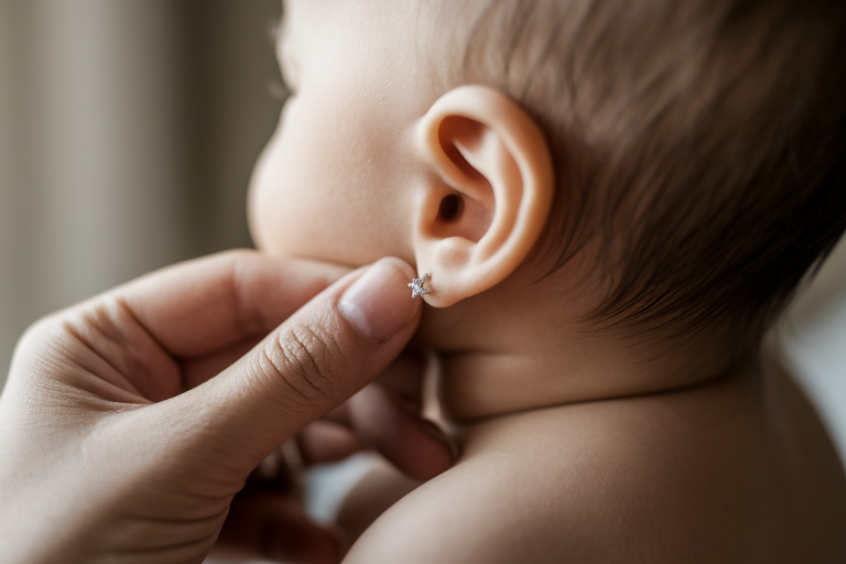 Percage oreille bébé : À quel âge percer les oreilles ?