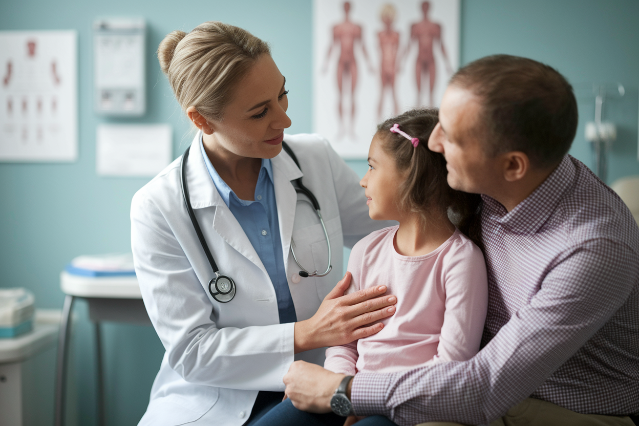 pediatre-parent-fille-consultation